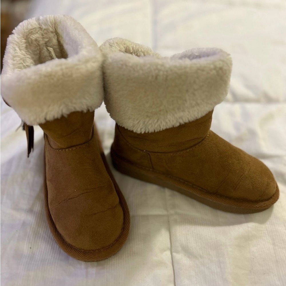 Okie Dokie lil Asbury girls boots size 10 cognac
